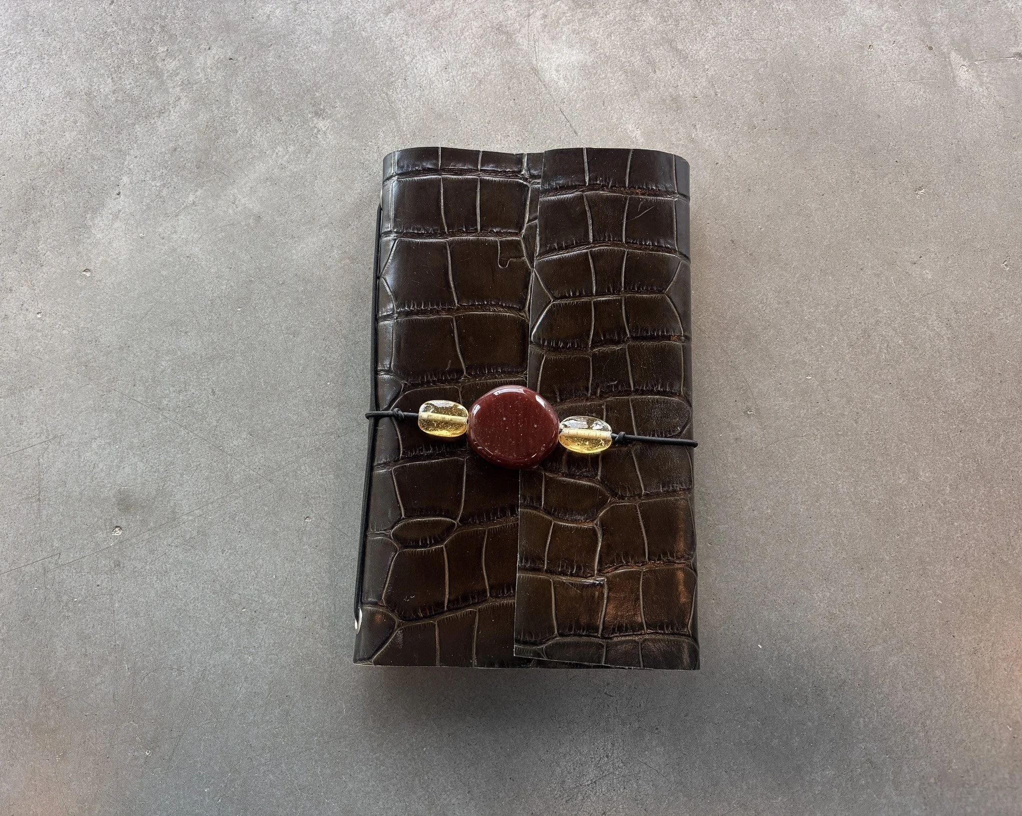 green croco notebook