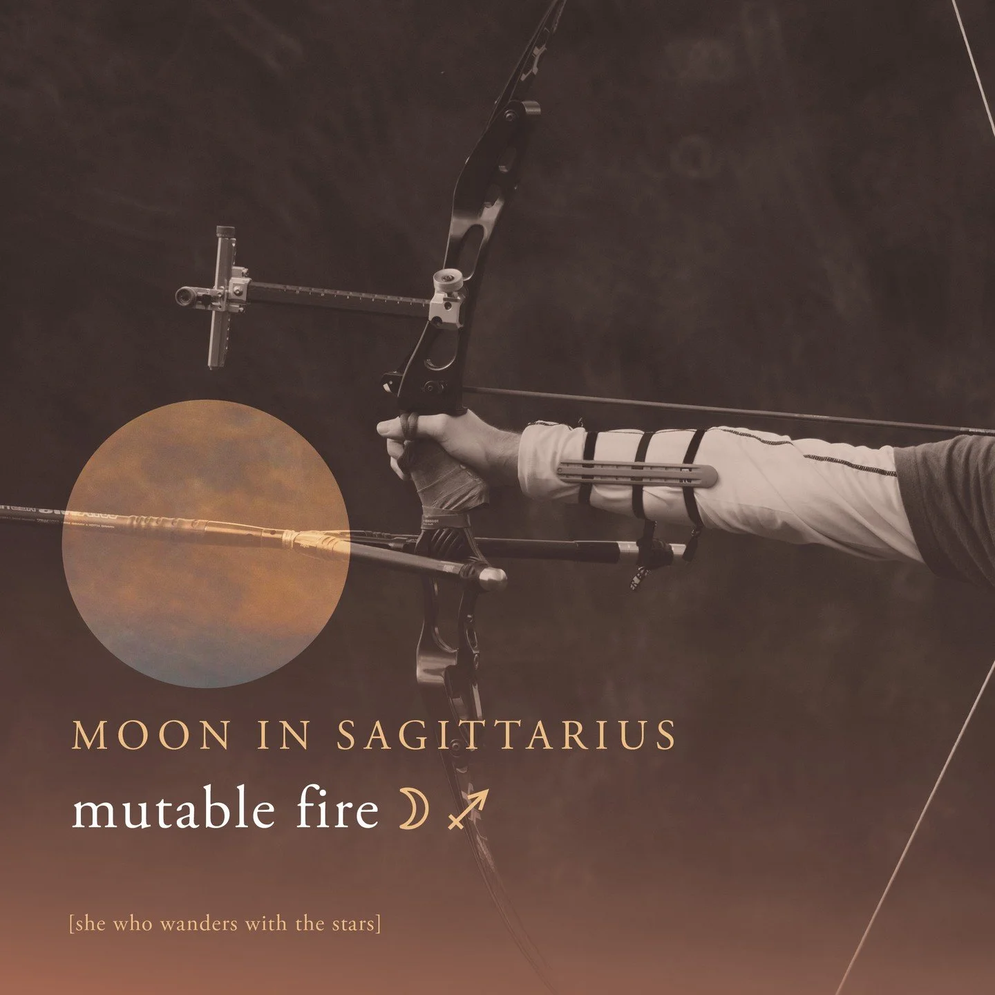 Moon in Sagittarius ♐︎ 

So the moon is emotion and it&rsquo;s also Monday which we looked at as a moon day. SO what does it mean when the moon is in Sagittarius? Well Sagittarius is ruled by Jupiter which is an upbeat planet. Sagittarius is a MUTABL