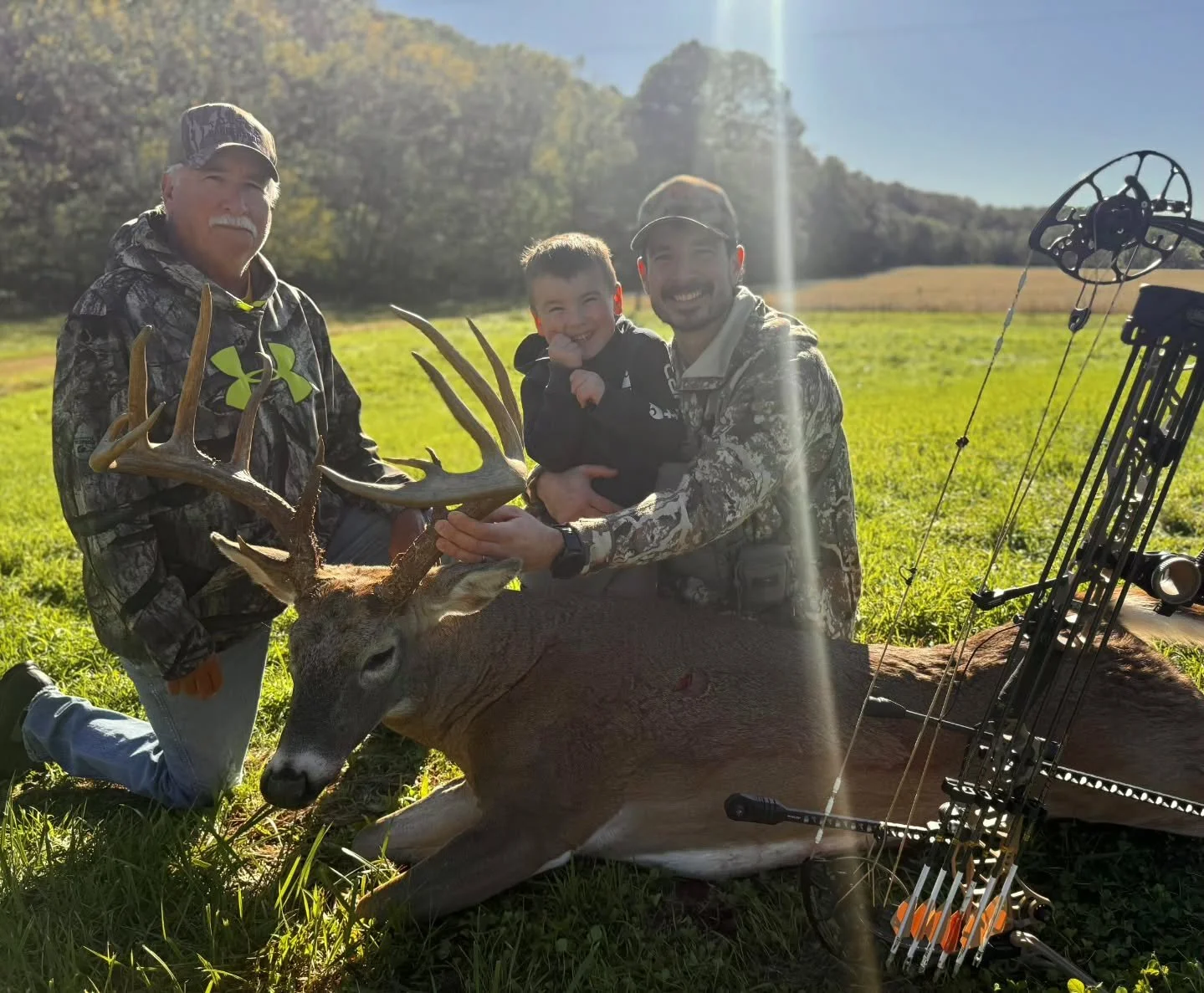 Three generations! Congrats to MHHF Mentor Dusty Snelson who took this bruiser of a buck a few weeks ago during archery season. Most of us mentor and even hunt to ensure the next generations get to have the same or better opportunities that we have h