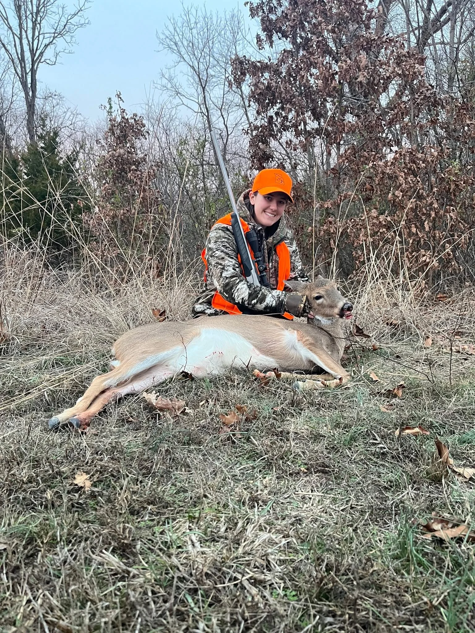 "This is Tristanna from this year&rsquo;s Governor's Deer Hunt back in October. I wasn&rsquo;t able to get a deer that weekend and I was kind of bummed about it. However, Bruce Sassmann invited me and Andrew back and I was able to shoot my first