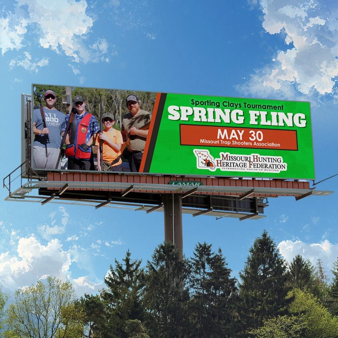 Thank you to @lamaradvertisingcompany for supporting us again at the second annual Spring Flings sporting clays tournament! If you're driving around central Missouri, look for us on the LED billboards and join us for the event on May 30th in Linn Cre
