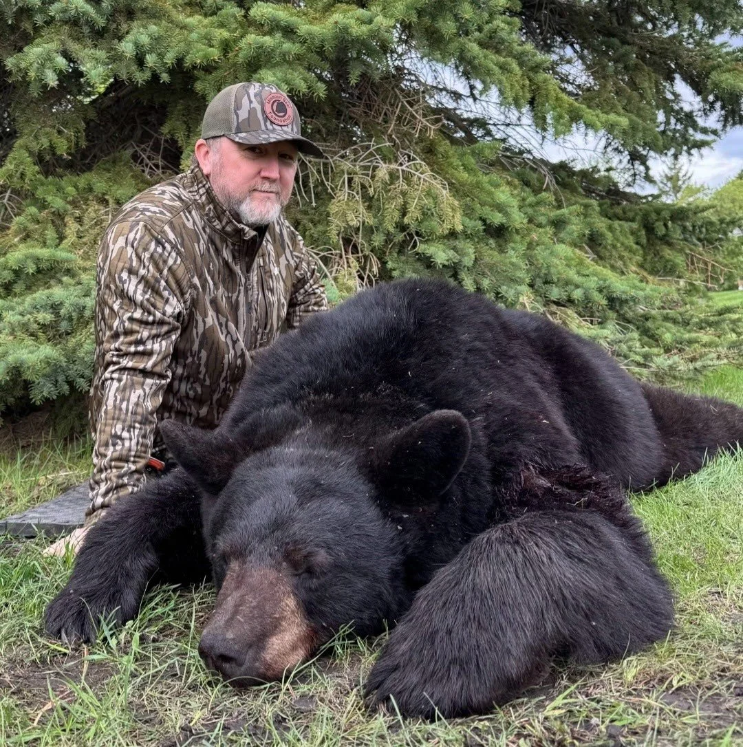 Please join us in congratulating @missouribearfoundation President and MHHF Life Member Roger Cole on the taking of his first bear! Mr. Cole has been putting in for the Missouri season since it's inception to hunt bears in the Ozarks but recently con