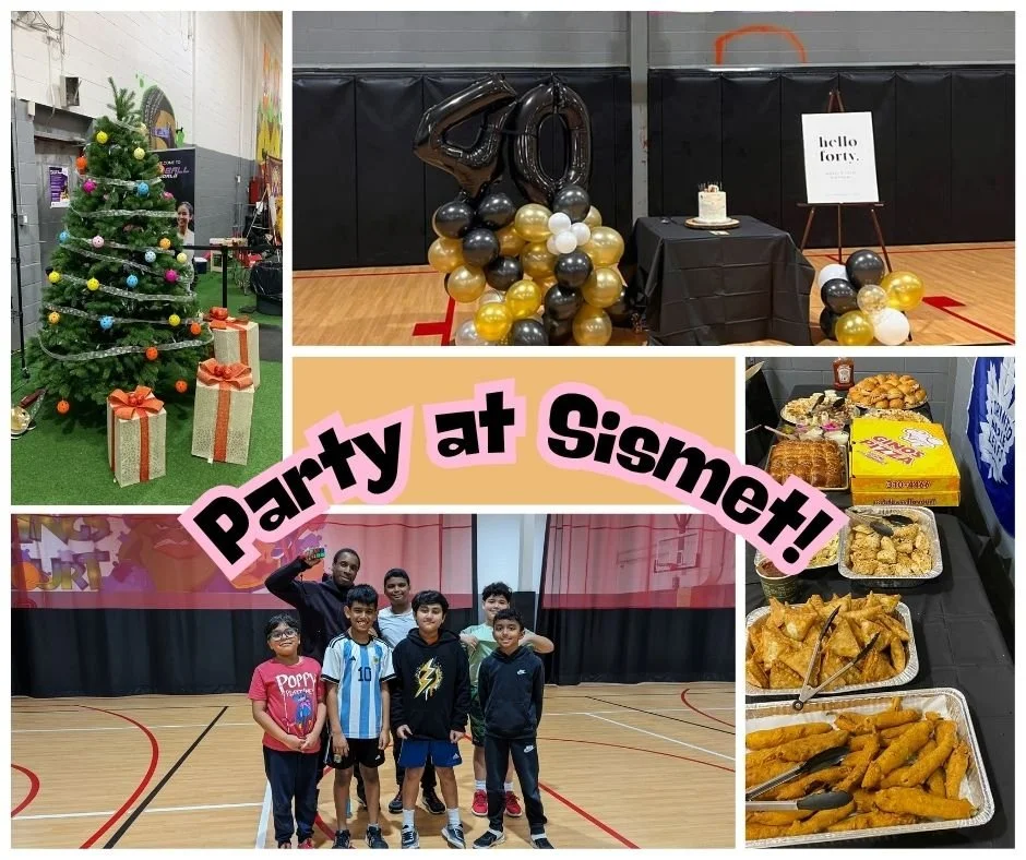 Kids playing on a court