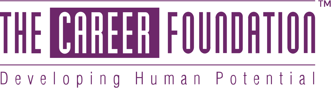 Logo for The Career Foundation with the tagline Developing Human Potential.