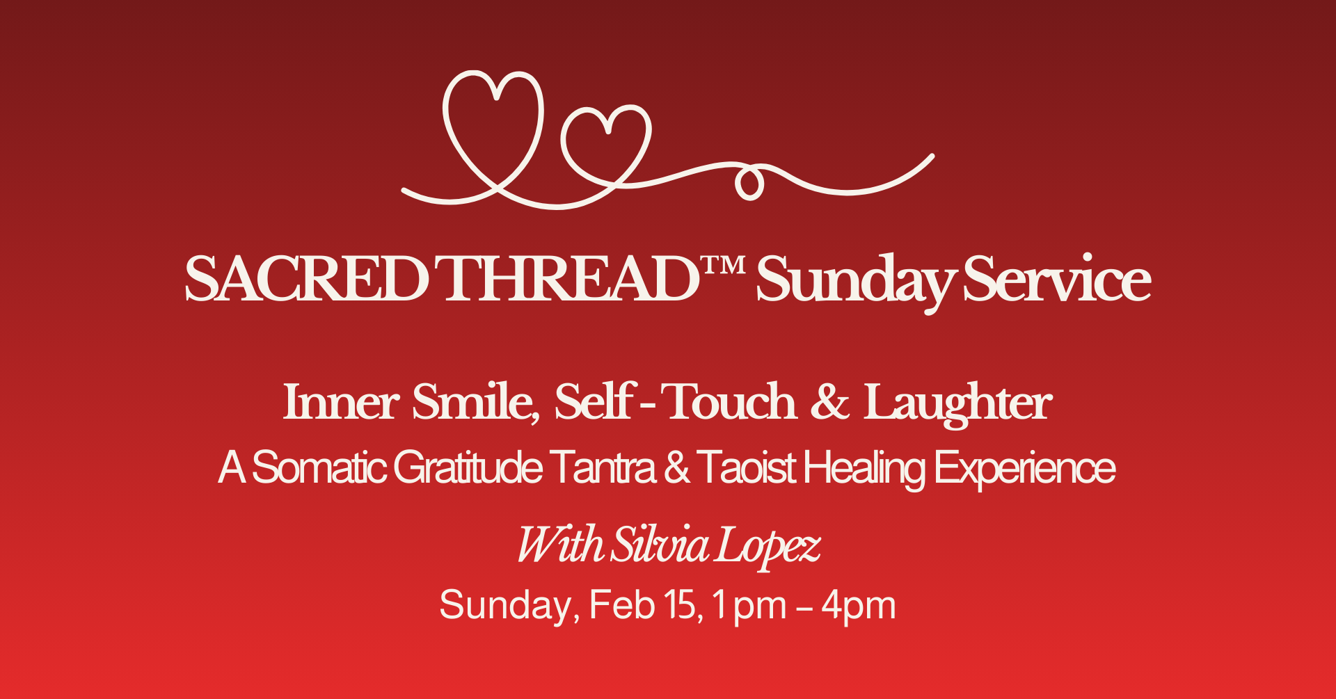 Sunday Service: Inner Smile, Self-Touch &amp; Laughter: A Somatic Gratitude Tantra &amp; Taoist Healing Experience