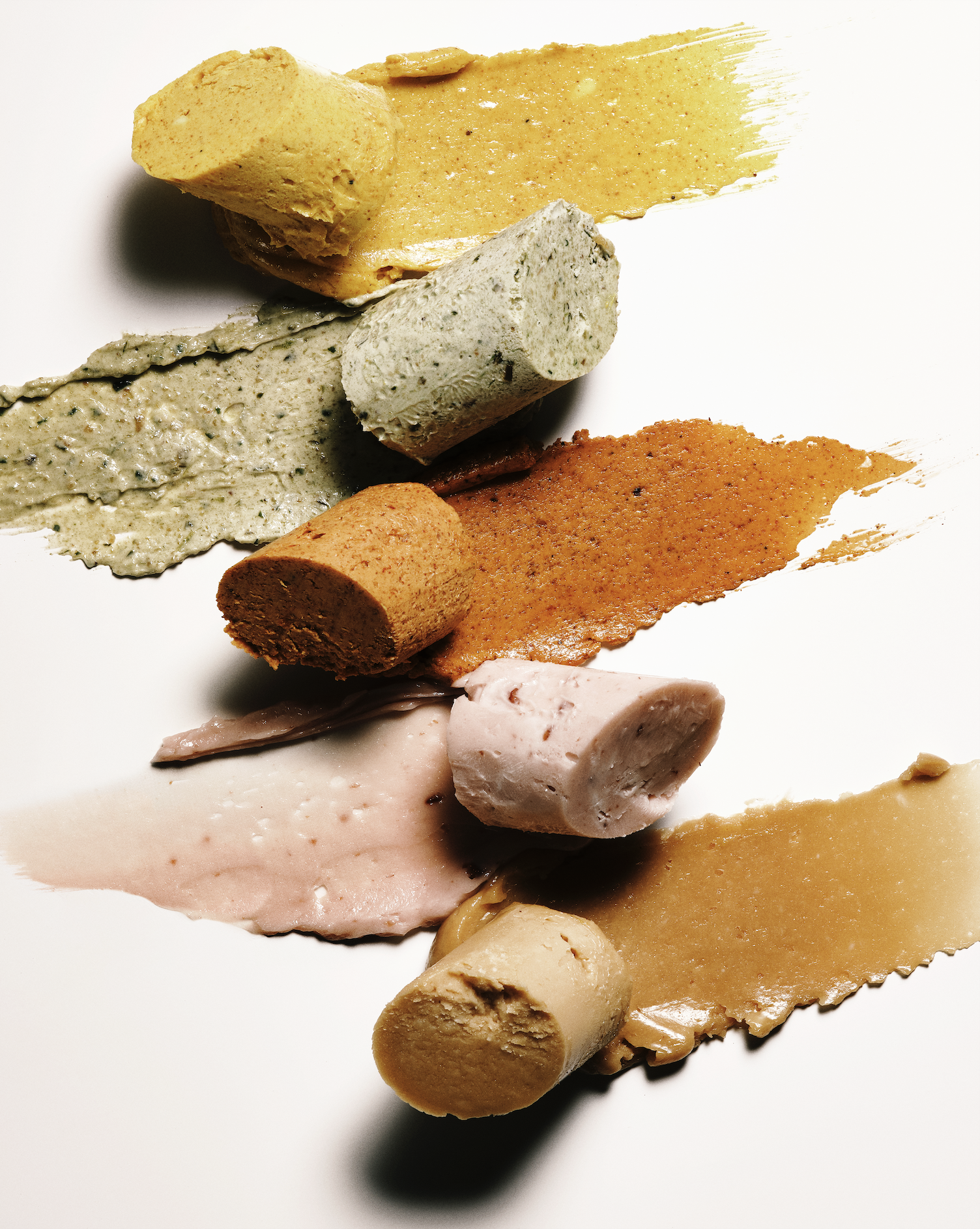 Culinary Cosmetics by Charlotte Omnès & Aaron Muntz is a playful exploration of the intersection between food and beauty. Reimagined spice blends, compound butters, mustards, oils, and fats through the lens of high-end cosmetic advertising.