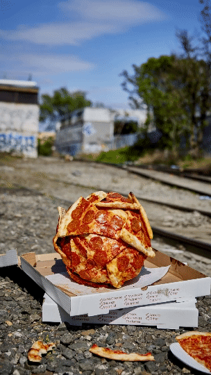 Candy Goldsworthy by Henry Hargreaves & Charlotte Omnès is a series that merges environmental art with urban life, using discarded to-go food items as its medium. Inspired by Andy Goldsworthy.