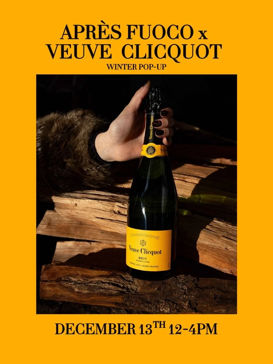 The chalet looks better in Veuve🍾🎿⁠
Veuve Clicquot &times; Apr&egrave;s Fuoco Winter Pop-Up ⁠
December 13 &middot; 12 PM&ndash;4 PM⁠
Champagne service, raw bar, caviar, raclette + curated winter bites ⁠
Limited reservations on OpenTable Experiences
