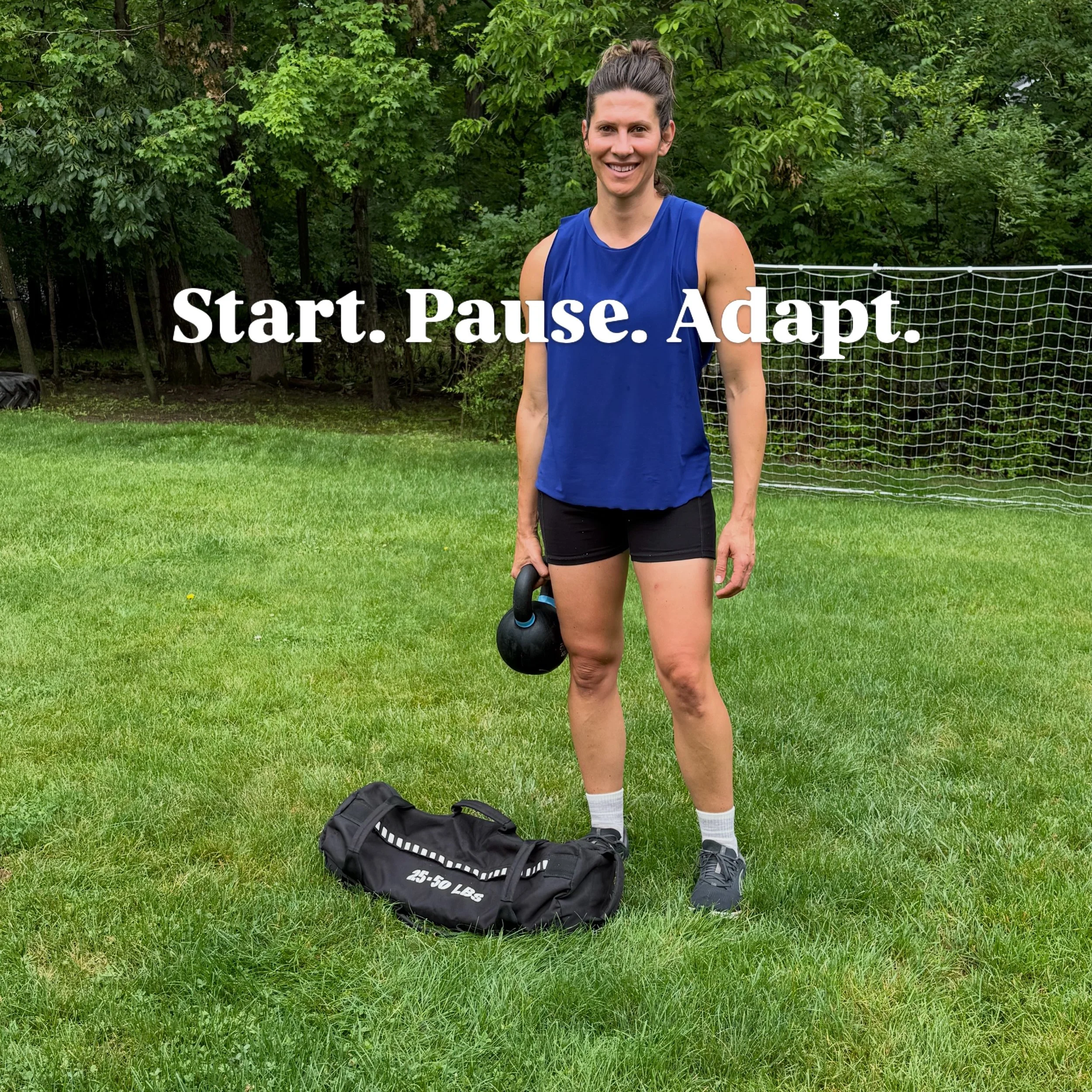 Wild Saturday.

Today&rsquo;s workout didn&rsquo;t go as planned.

I wanted to keep it simple.

I set a 30-minute timer and planned to cycle through:

&bull; 5 pull-ups
&bull; 10 push-ups
&bull; 15 kettlebell swings
&bull; 20 sandbag walking lunges
&