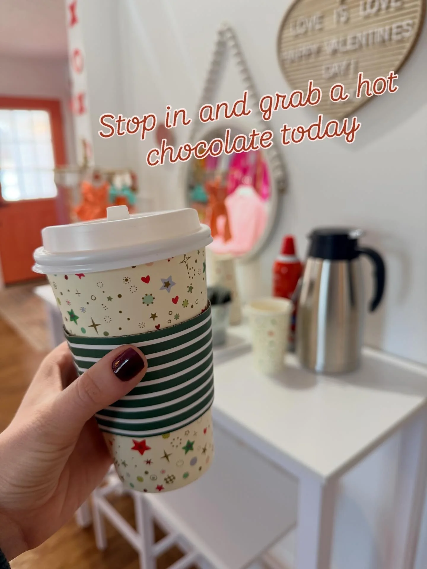 Free Hot Cocoa Today at Sisterhood ☀️

You guys. It&rsquo;s cold. I can&rsquo;t even remember the last day my kids left the house and next week isn&rsquo;t looking much better. Get out of the house before the snow starts!! 

We&rsquo;re planning to b