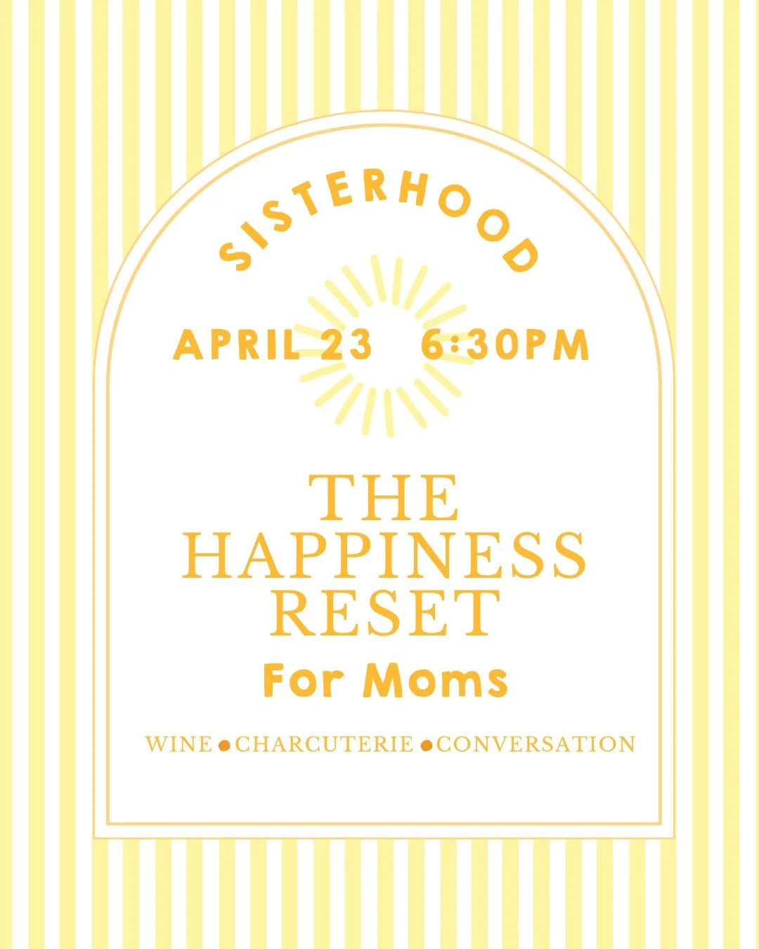 Take a breath. Hit pause. And reconnect with the parts of you that sometimes get lost in the busyness of being a mom. 

Join therapist, author, coach, and local mom Emily Capuria for a relaxed conversation about happiness, identity, and creating a li