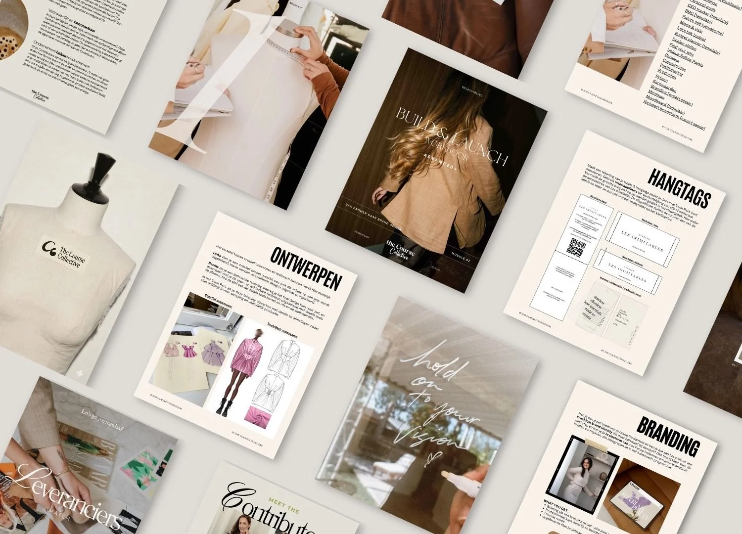 Templates en Workbooks Mockup Build & Launch Academy The Course Collective