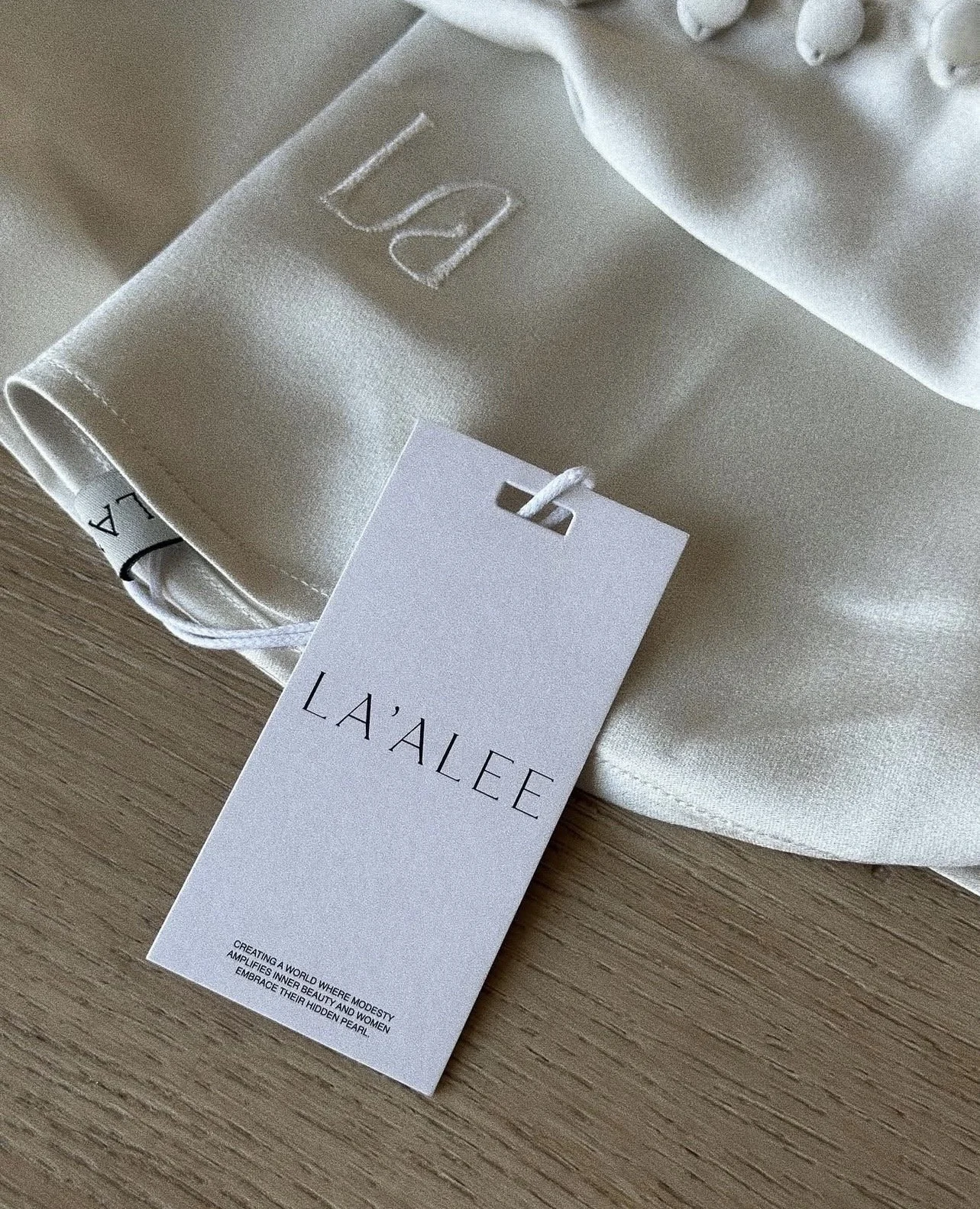 La Alee hangtag protosample fitting Build & Launch Academy
