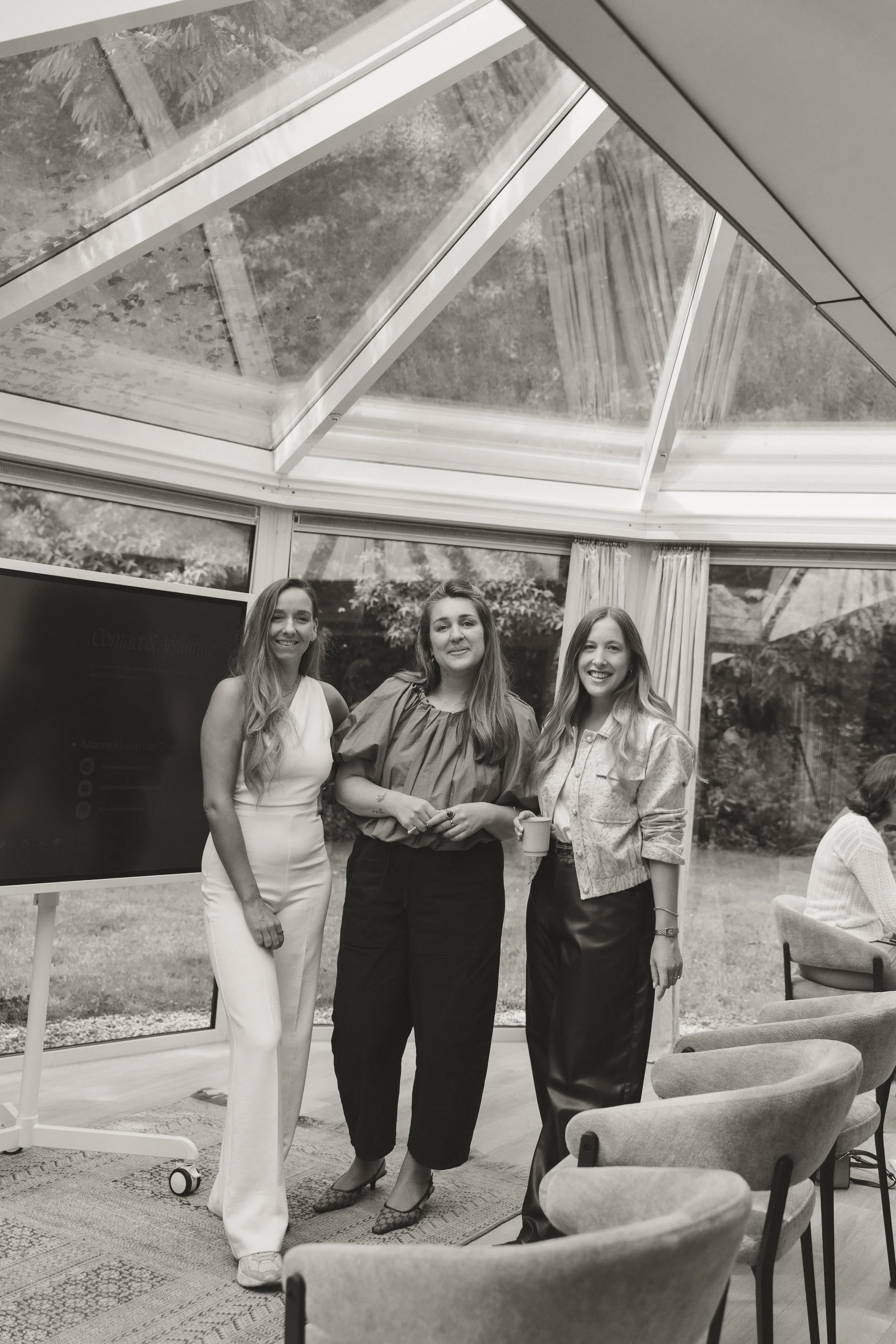Fashion founders van The Course Collective samen tijdens een live sessie