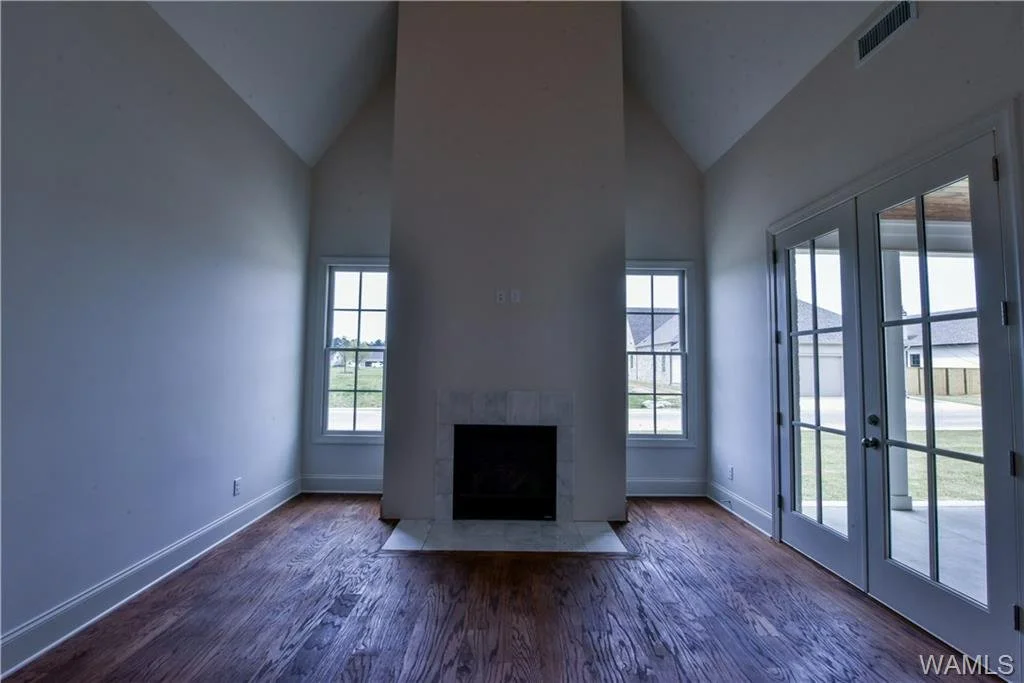 Family room fireplace