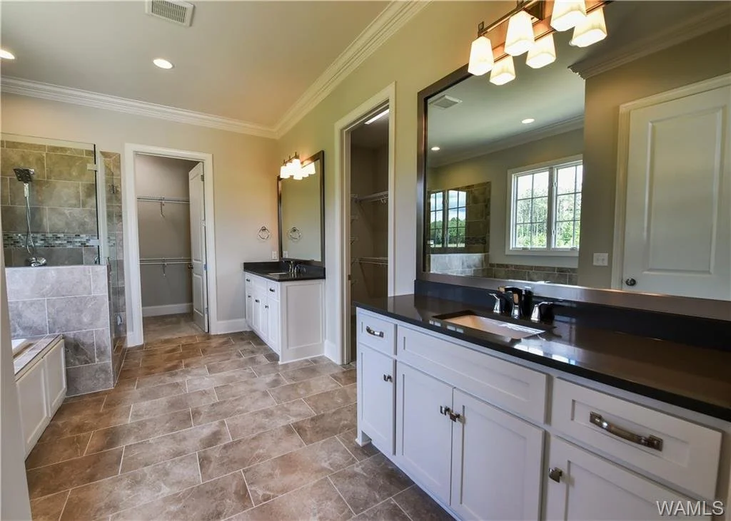 Primary suite closet area