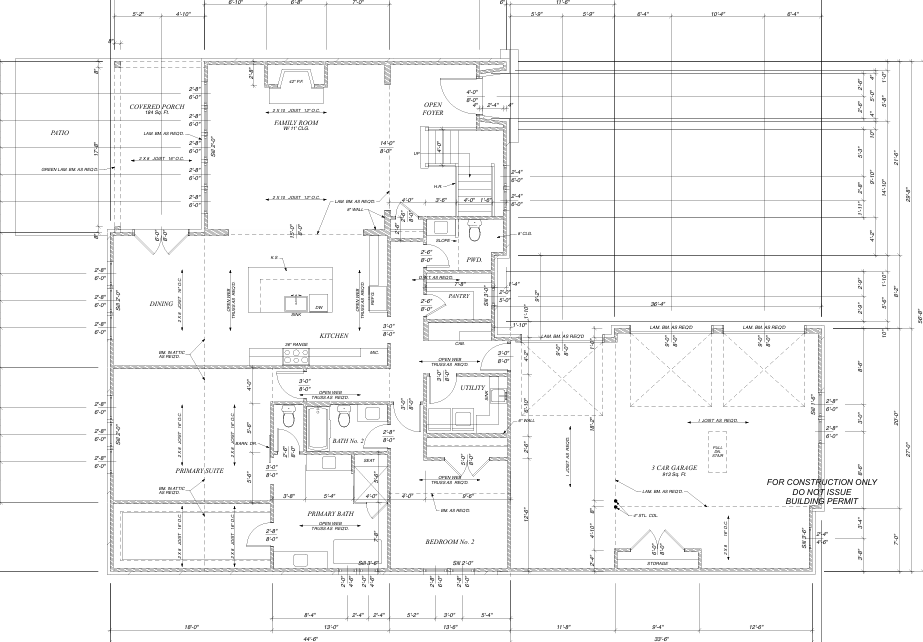 Main level floor plan