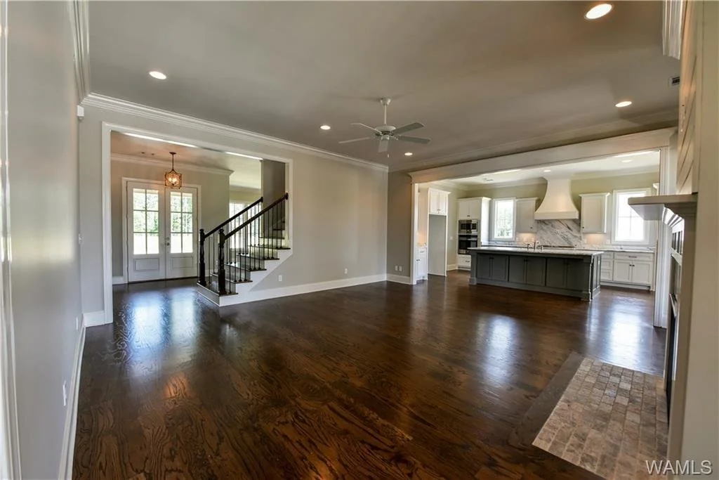 Open living and kitchen view