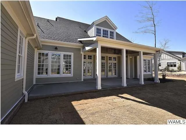 Rear exterior and covered patio