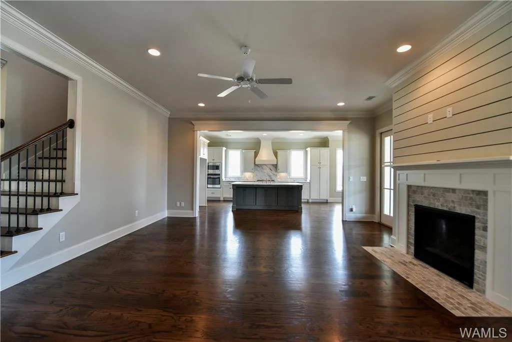 Living room toward kitchen