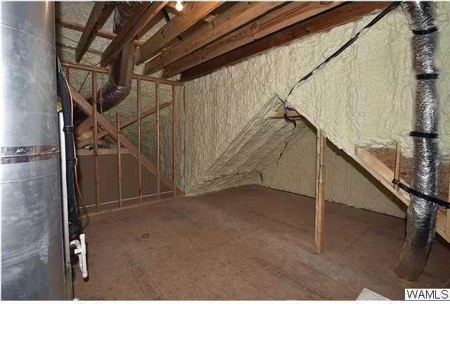 Walk-in attic storage
