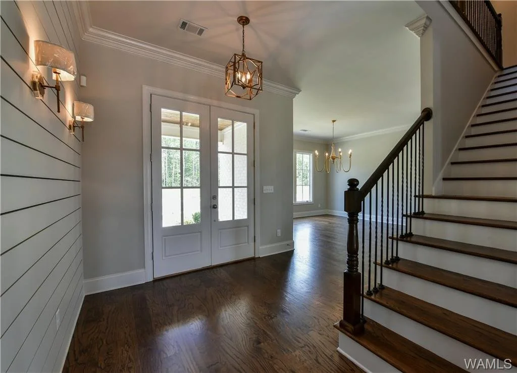 Entry foyer and staircase