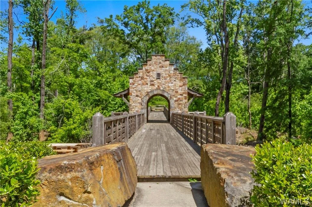 Highgrove stone pedestrian bridge