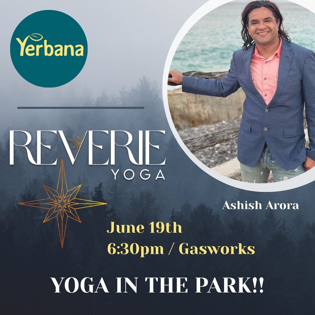Less than two weeks away&hellip;.Yoga In The Park!!
Two times with Reverie! (swipe right➡️)

Slow down. Tune in. Drop out (of the chaos).
@yerbana X @reverieyogaseattle are partnering for two epic nights to move your body, clear your head, and feel s
