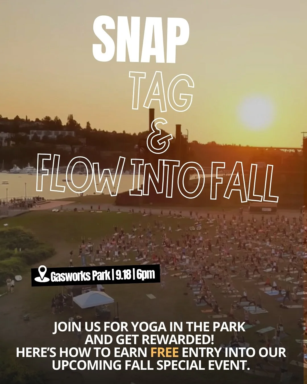 Snap, Tag &amp; Flow Into Fall 

Join us for Yoga in the Park @yerbana Th 9.18 at 6pm and get rewarded! 
Here&rsquo;s how to earn FREE entry into our upcoming fall special event:

Emerald Embers: A Sacred Fall Flow&hellip; 🗓️ Sunday, November 2
🕚 1