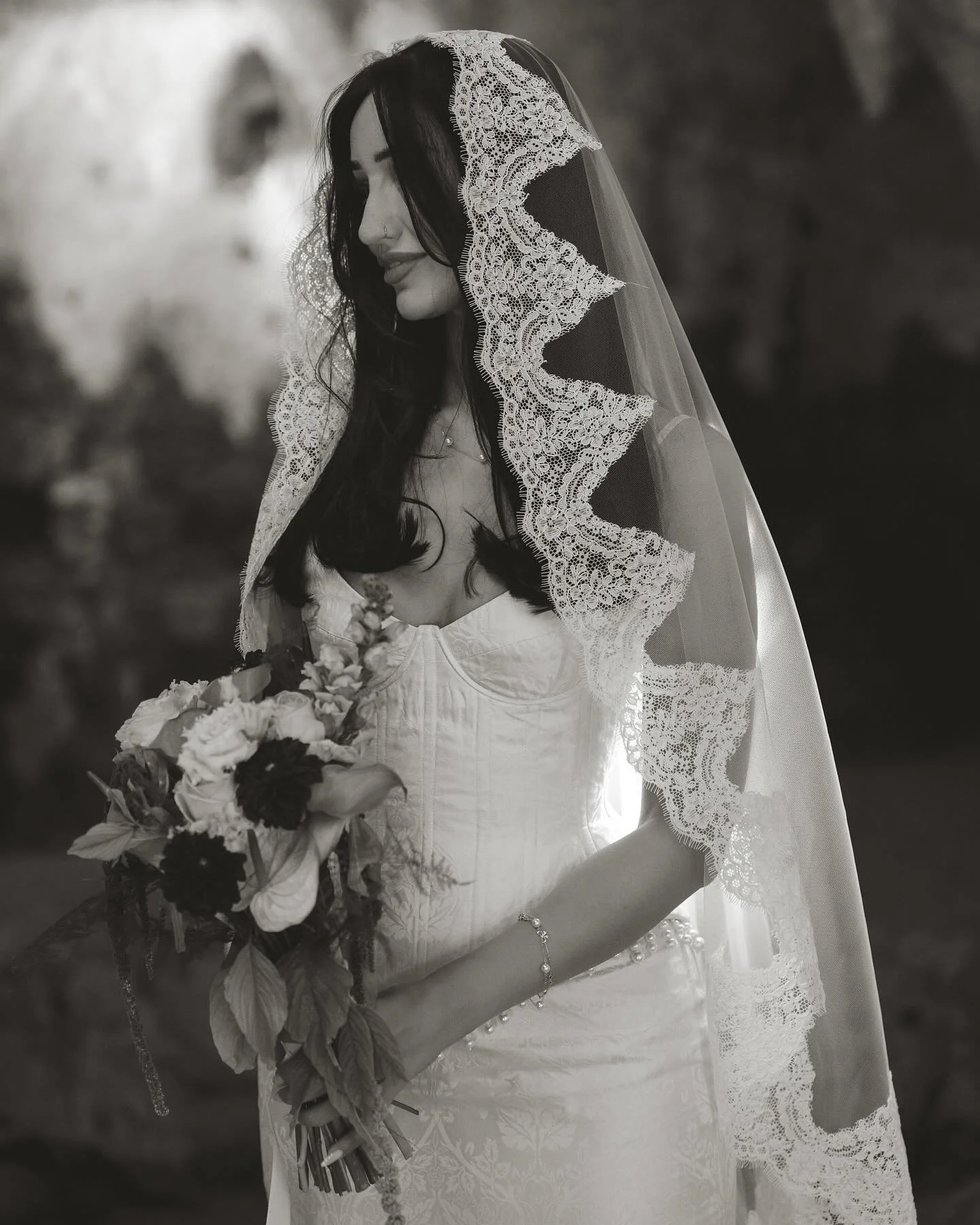 Kat&rsquo;s crystal cave bridal look✨ Still not over this wedding. It was so unique, so personal, so stylish, so Kat &amp; Adrian. 

Forever in love with this @immorallondon design, crafted completely bespoke for Kat. The detailing, beading, fabric, 
