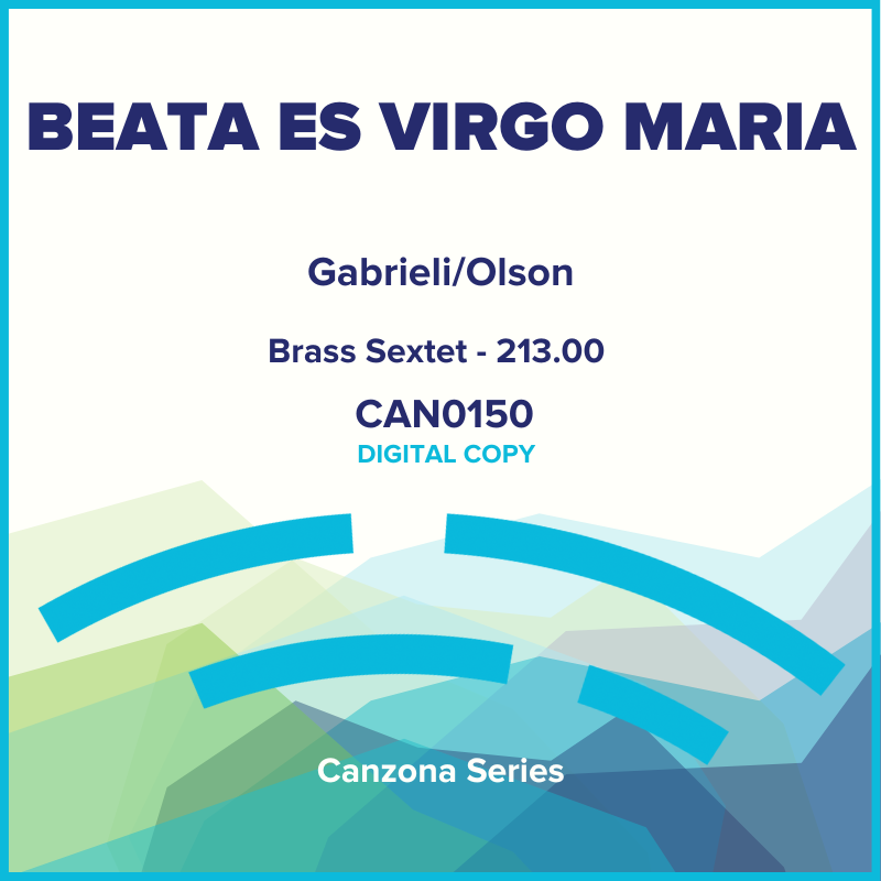 Beata Es, Virgo Maria