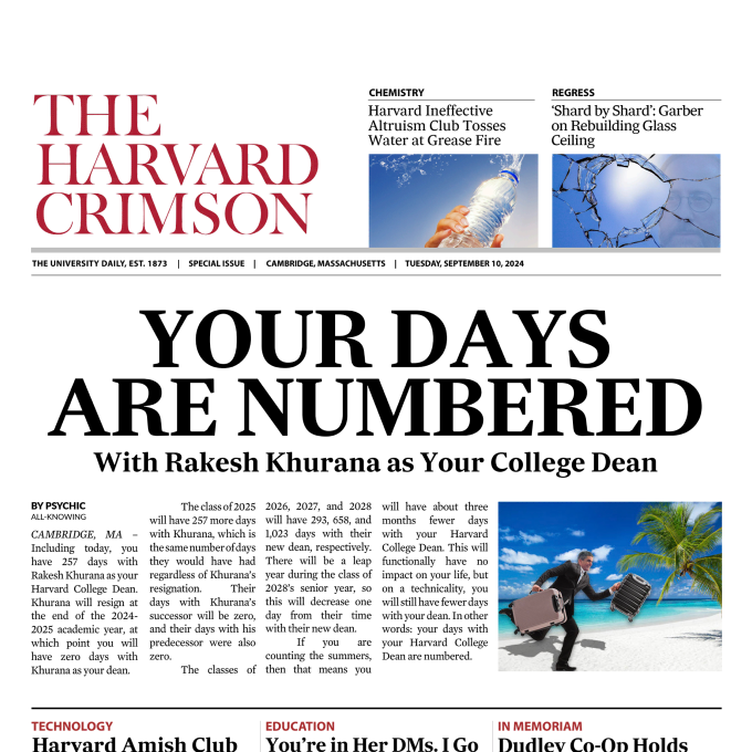 THE HARVARD CRIMSON (FALL 2024)