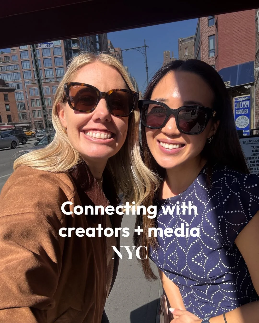 This is why we value in person meetings. 

During a recent trip to NYC, our Director Becca Katz and Social Media Strategist Kelly Sallinger met with dozens of media and influencers. 

The goal was to have intentional, genuine conversations to learn m