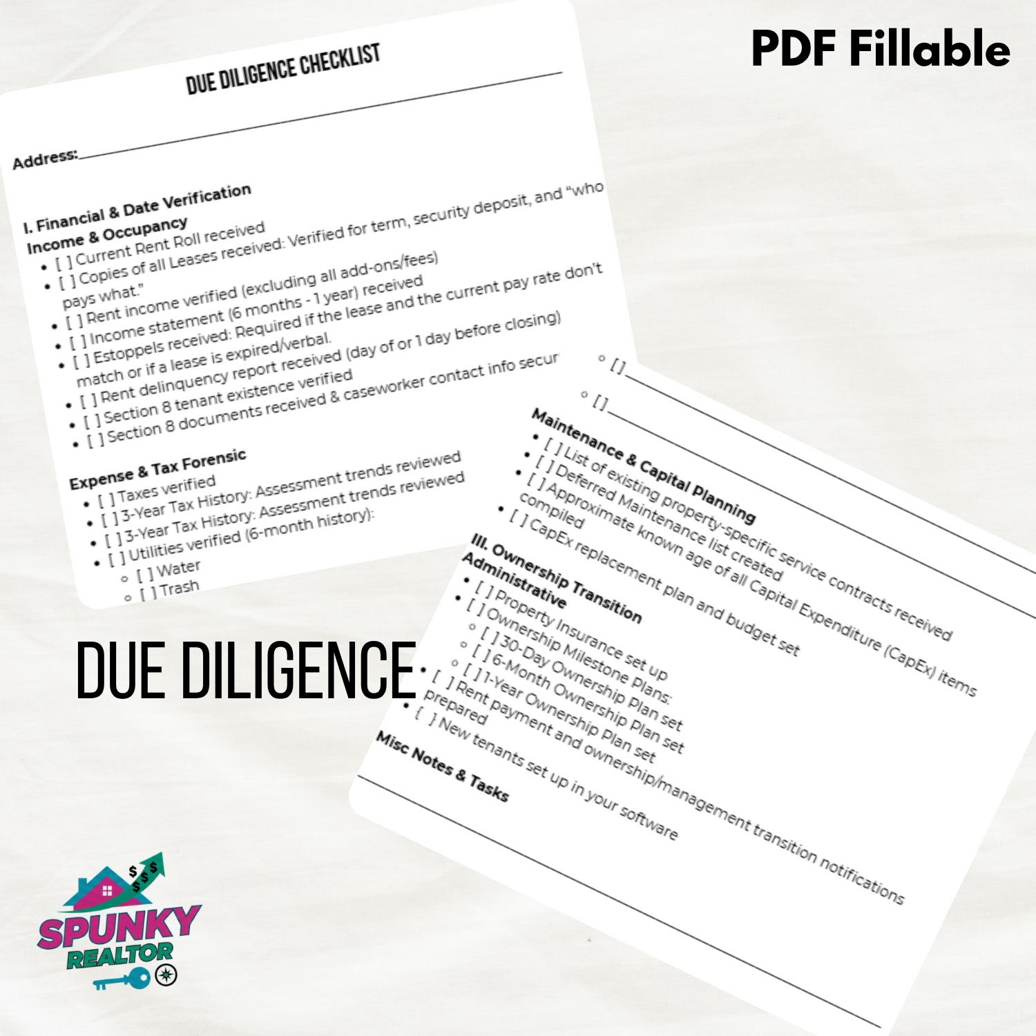 Real Estate Purchase & Acquisition Due Diligence Checklist