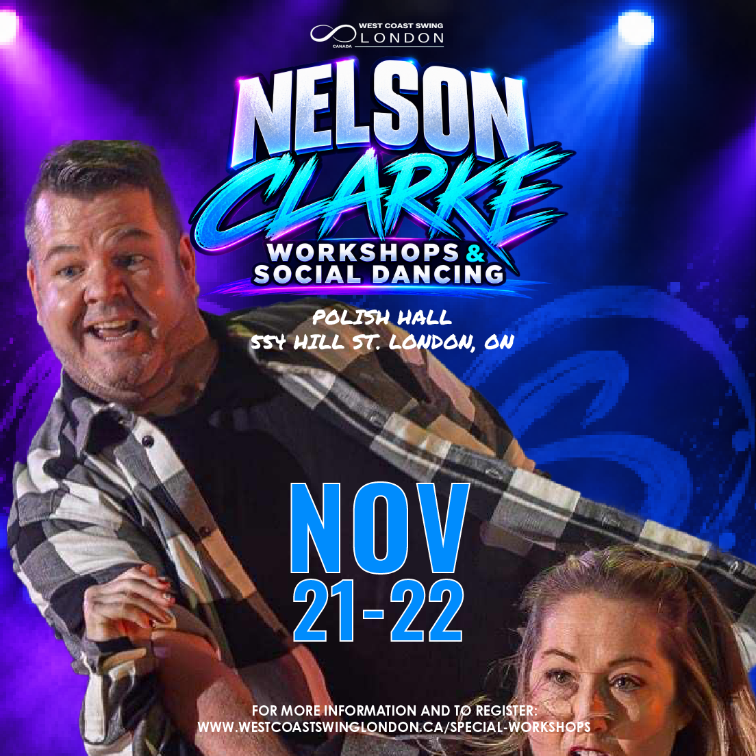 All-Star Nelson Clarke comes to London to teach a weekend of special workshops on November 21 &amp; 22!