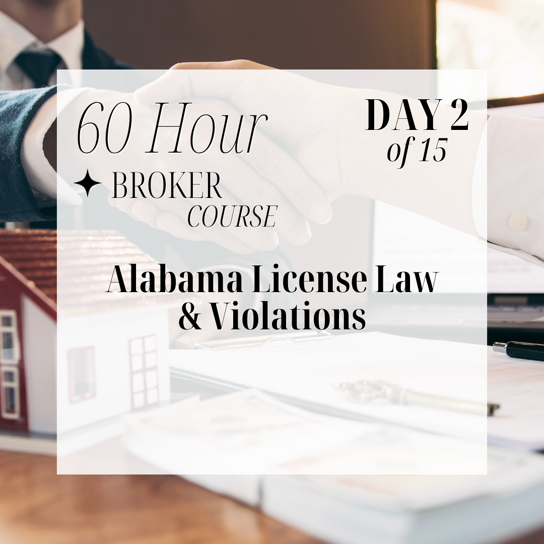 60-Hour Broker Course Day 2 of 15