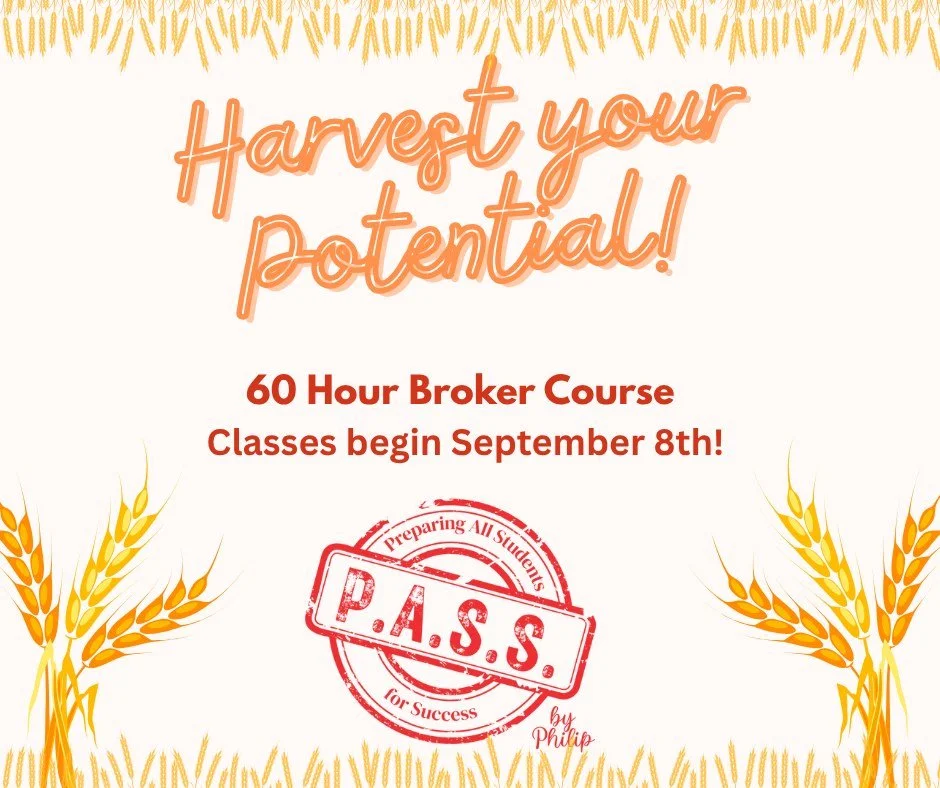 Fall into a new career path &mdash; classes begin September 8th!
Now&rsquo;s the perfect time to invest in your future. Enroll today and start building a successful career in real estate. #RealEstateGoals #PASSDECATUR #realestateschool