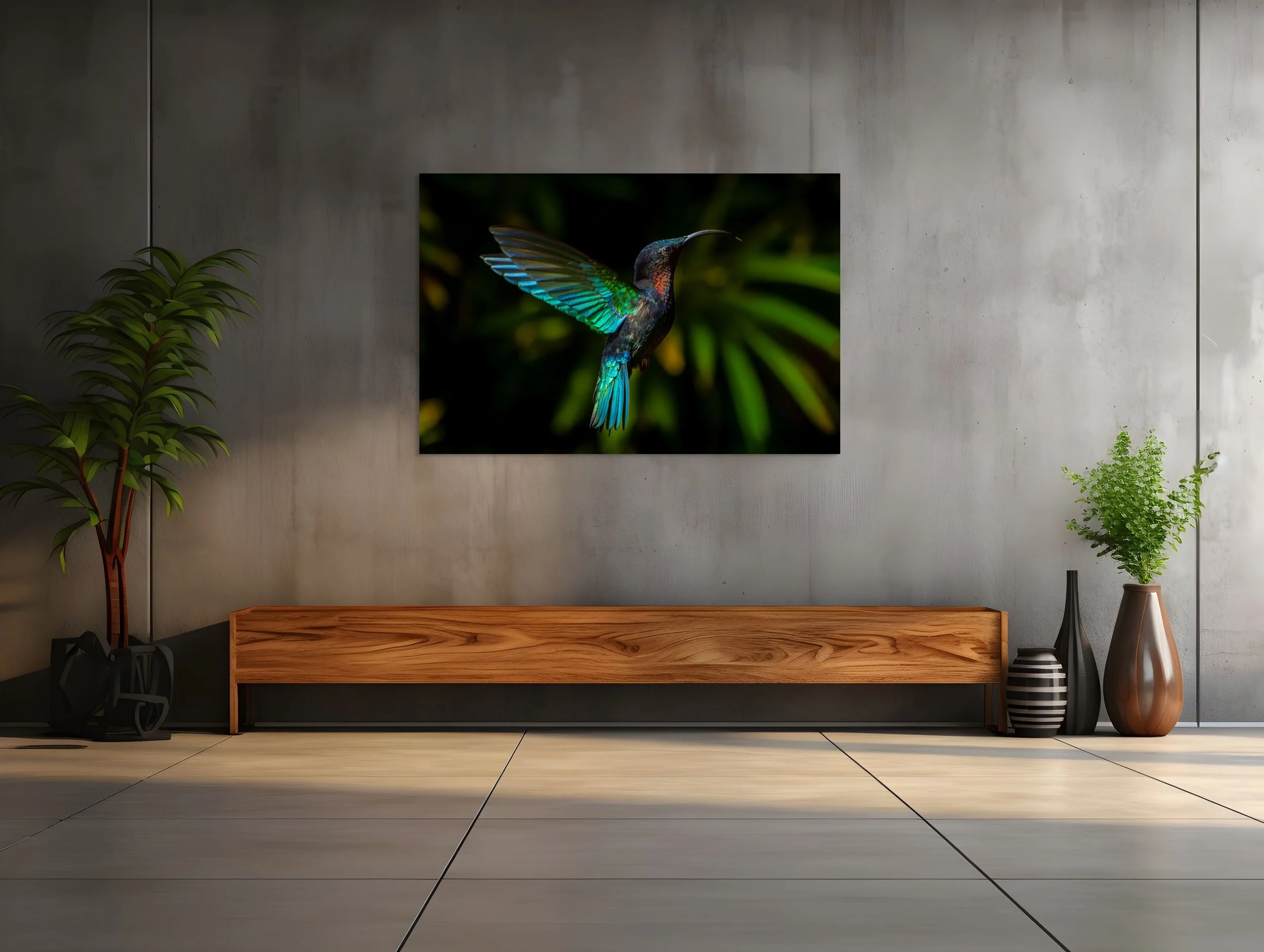 Colibri en vol – Tirage photographique grand format