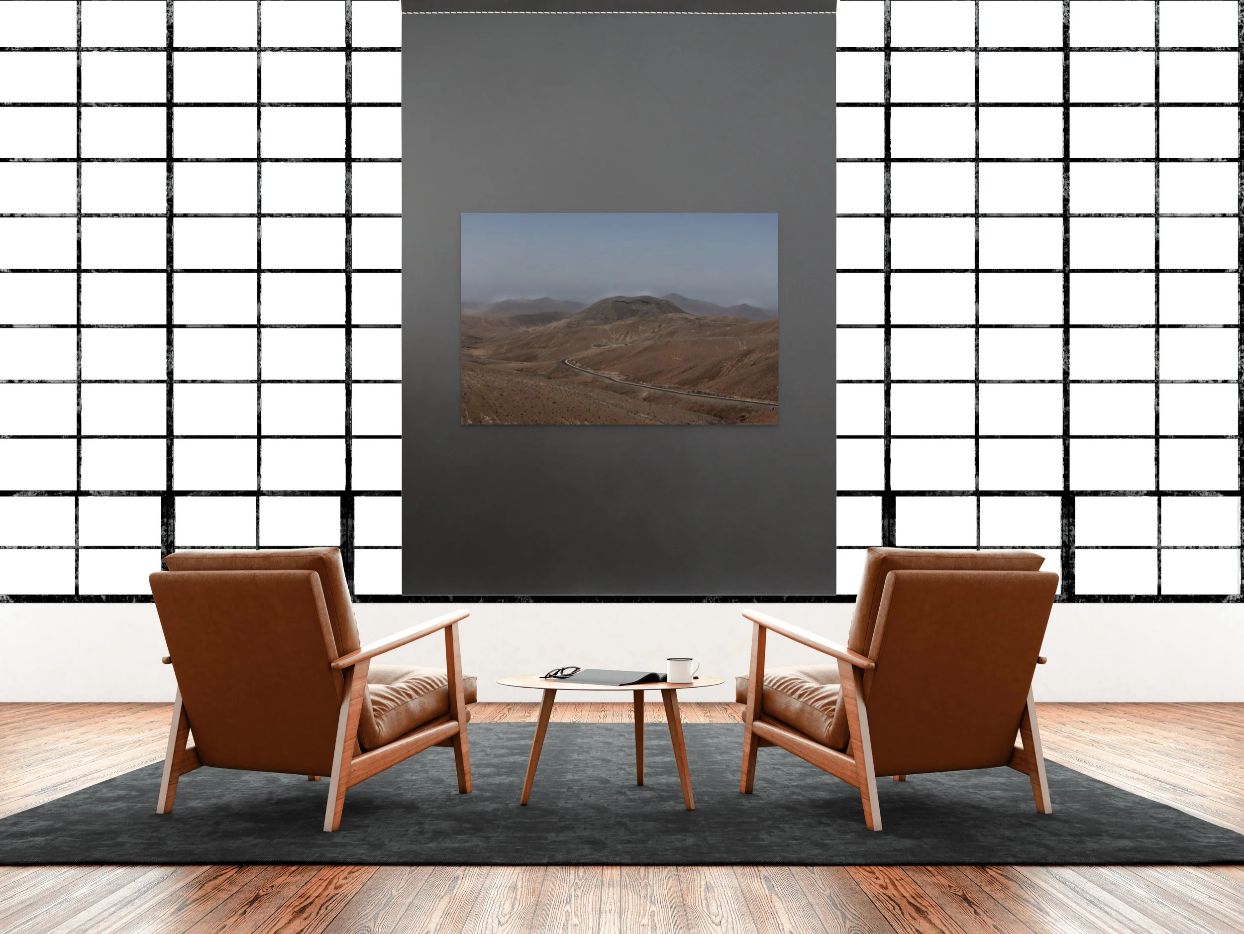 Fuerteventura – Territoire minéral – Impression sur toile, montée sur châssis en bois – 48 po × 32 po