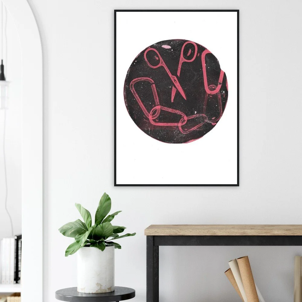 Scissor Time Matte Paper Print