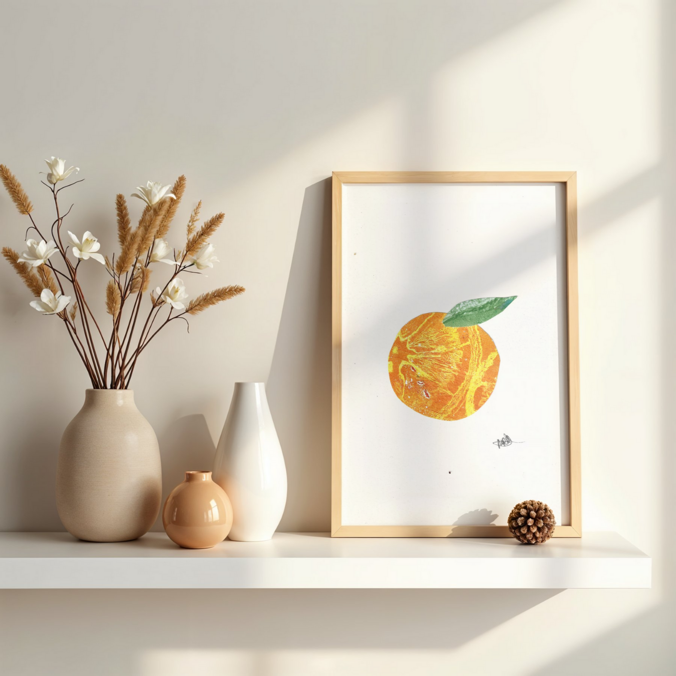 Little Orange Matte Paper Print