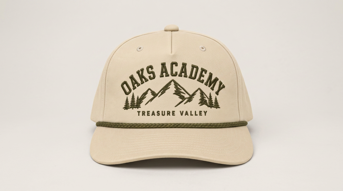 Birch Rope Embroidered Cap