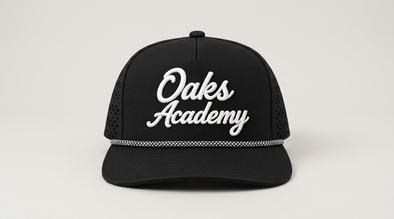 Black Performance Rope Hat