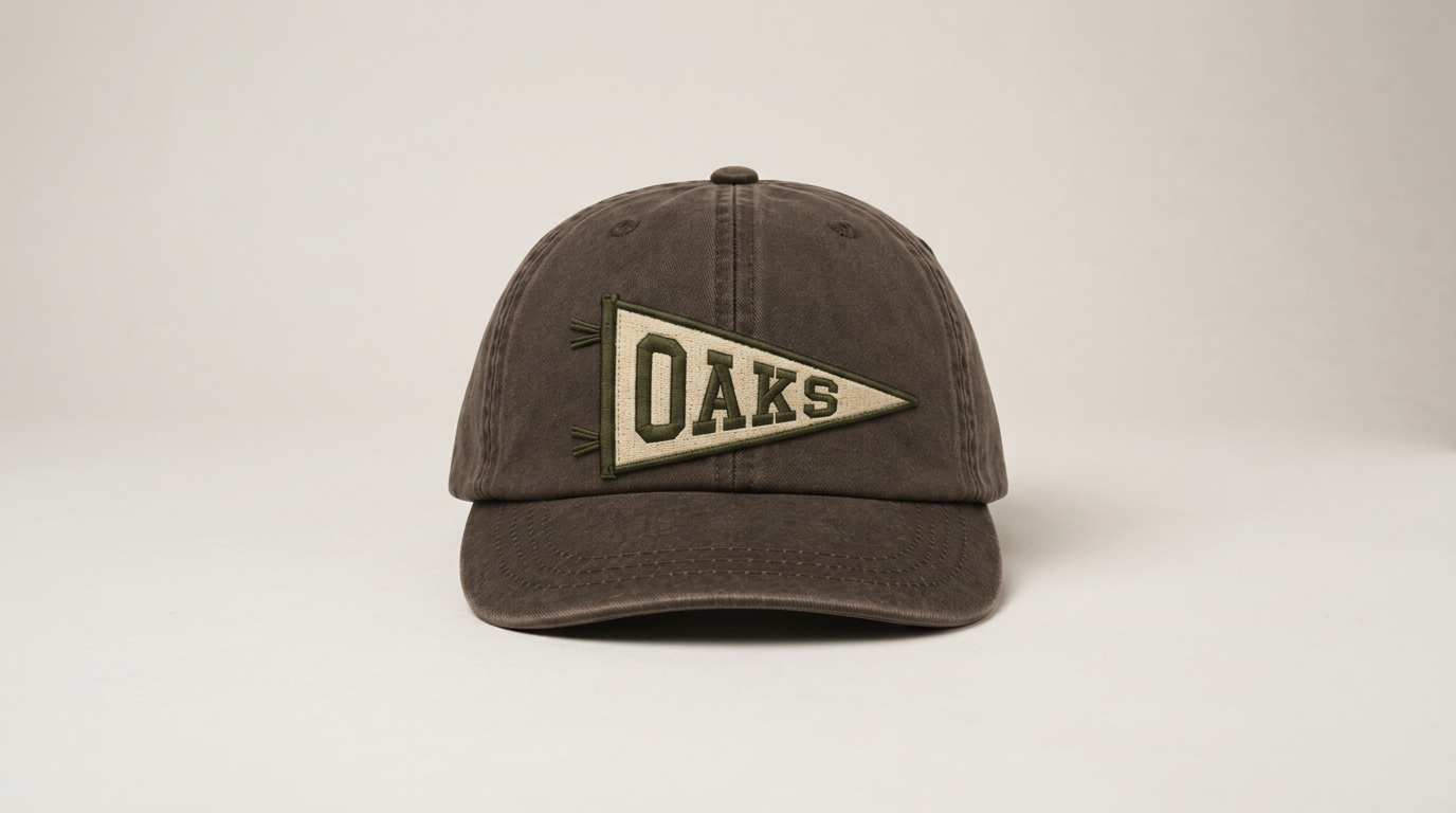 Vintage Washed Espresso Embroidered Hat