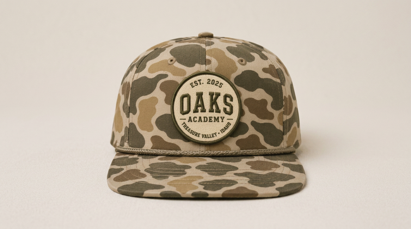 Camo Patch Embroidered Hat