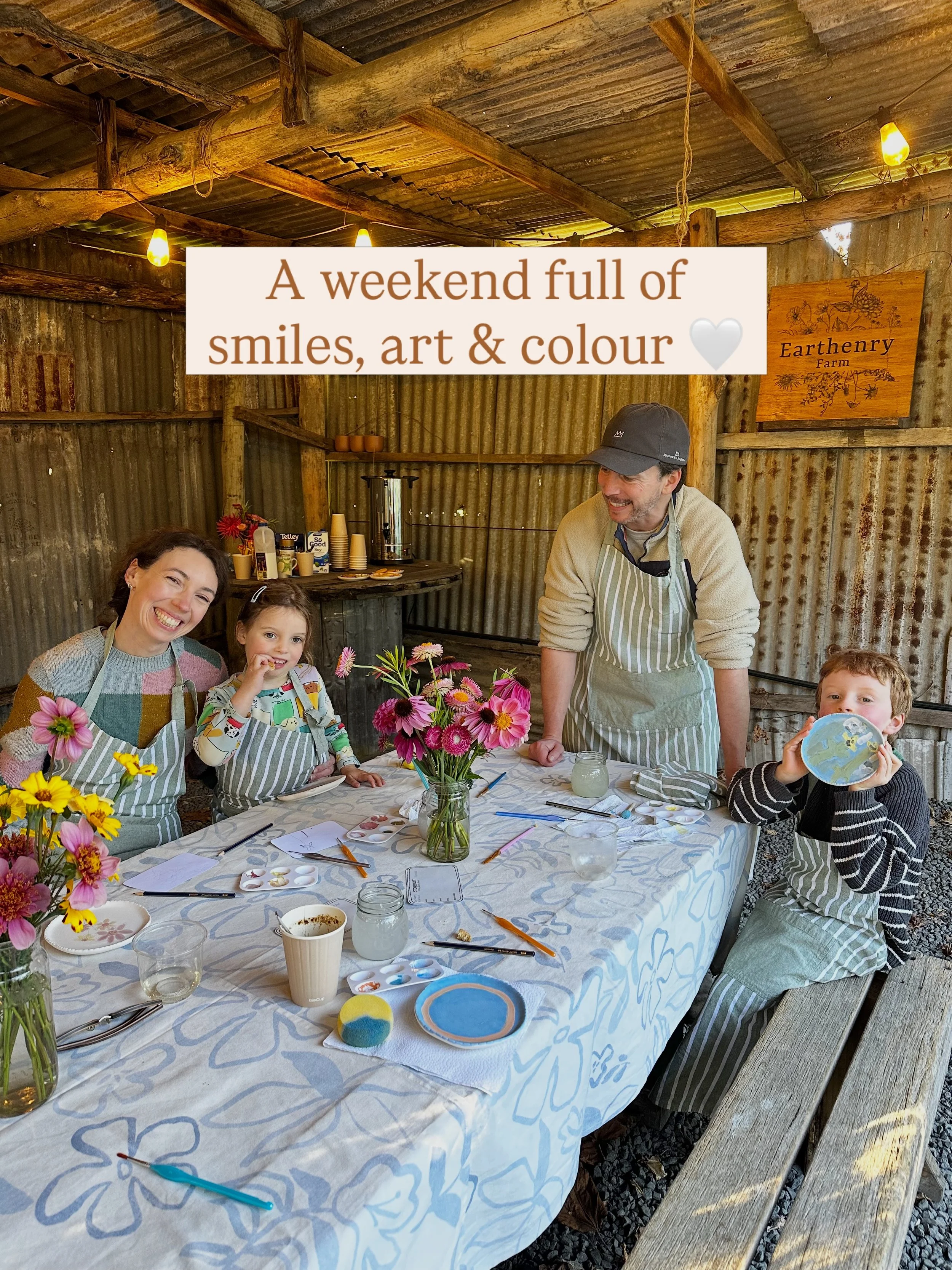 Moana &amp; I had a super busy weekend! Harmony Garden Centre on Saturday, Earthenry on Sunday and a super secret project happening just days before ✨

Your friendly faces &amp; time spend chatting and guiding you through the creative process of pain