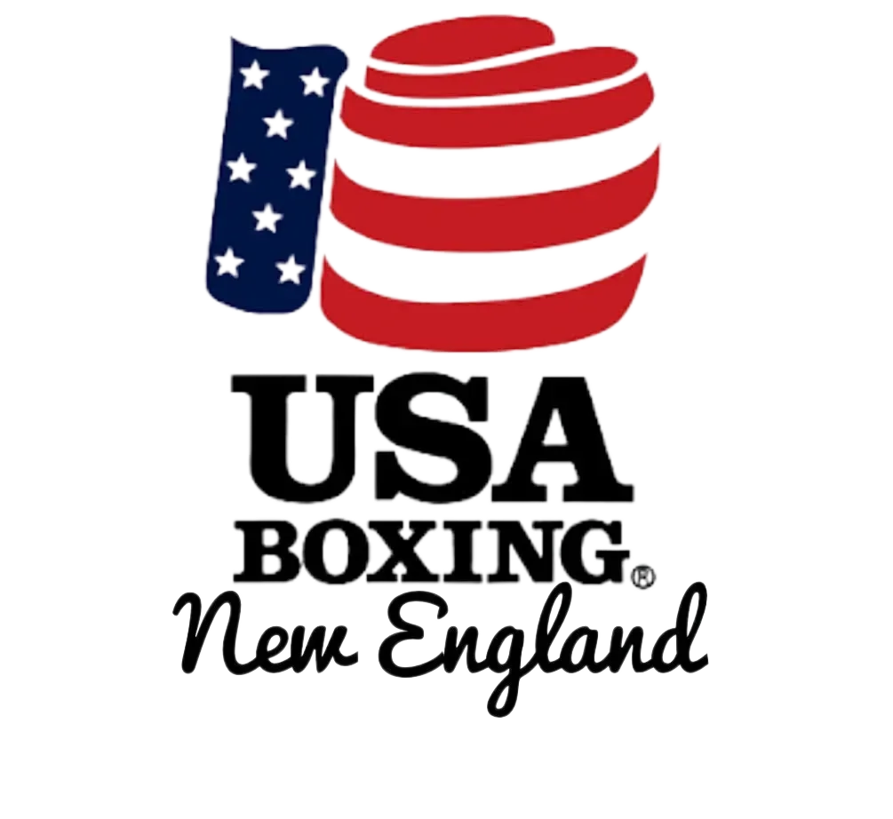 USA Boxing logo with an American flag inspired design, featuring the words 'USA Boxing New England'.