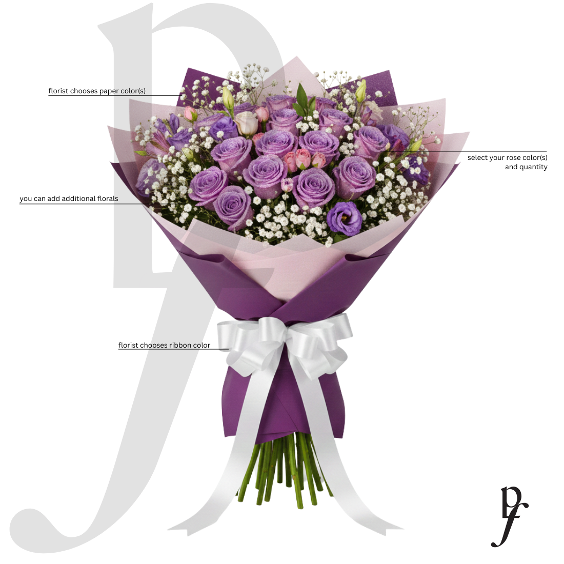 pretteeflorals_ramo-buchon_rose-bouquet-with-glitter_example