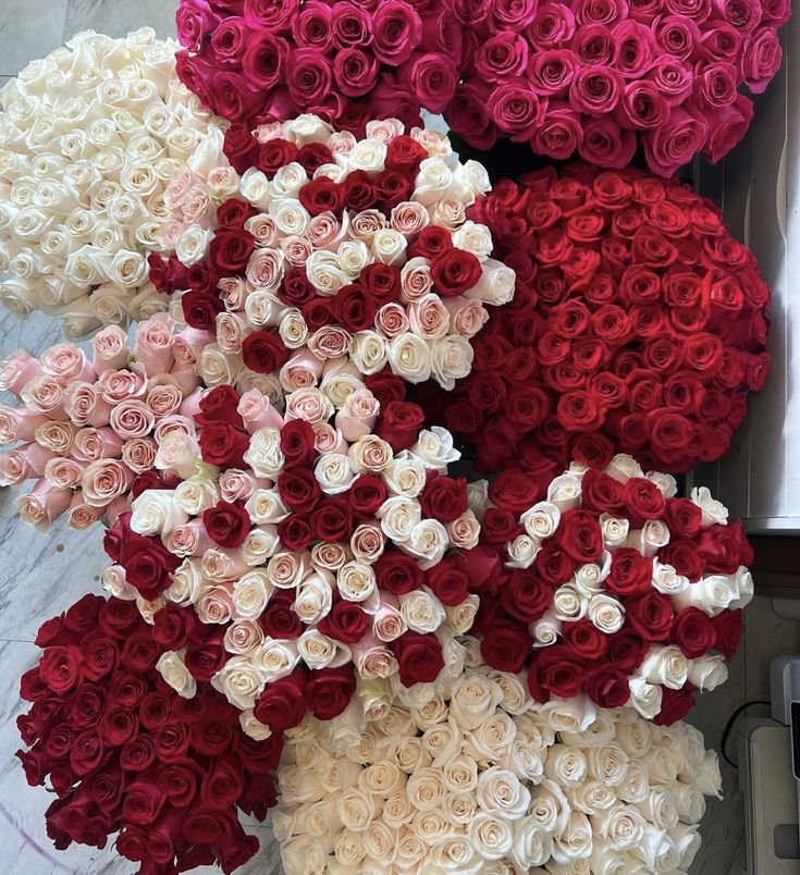 bushel of various roses