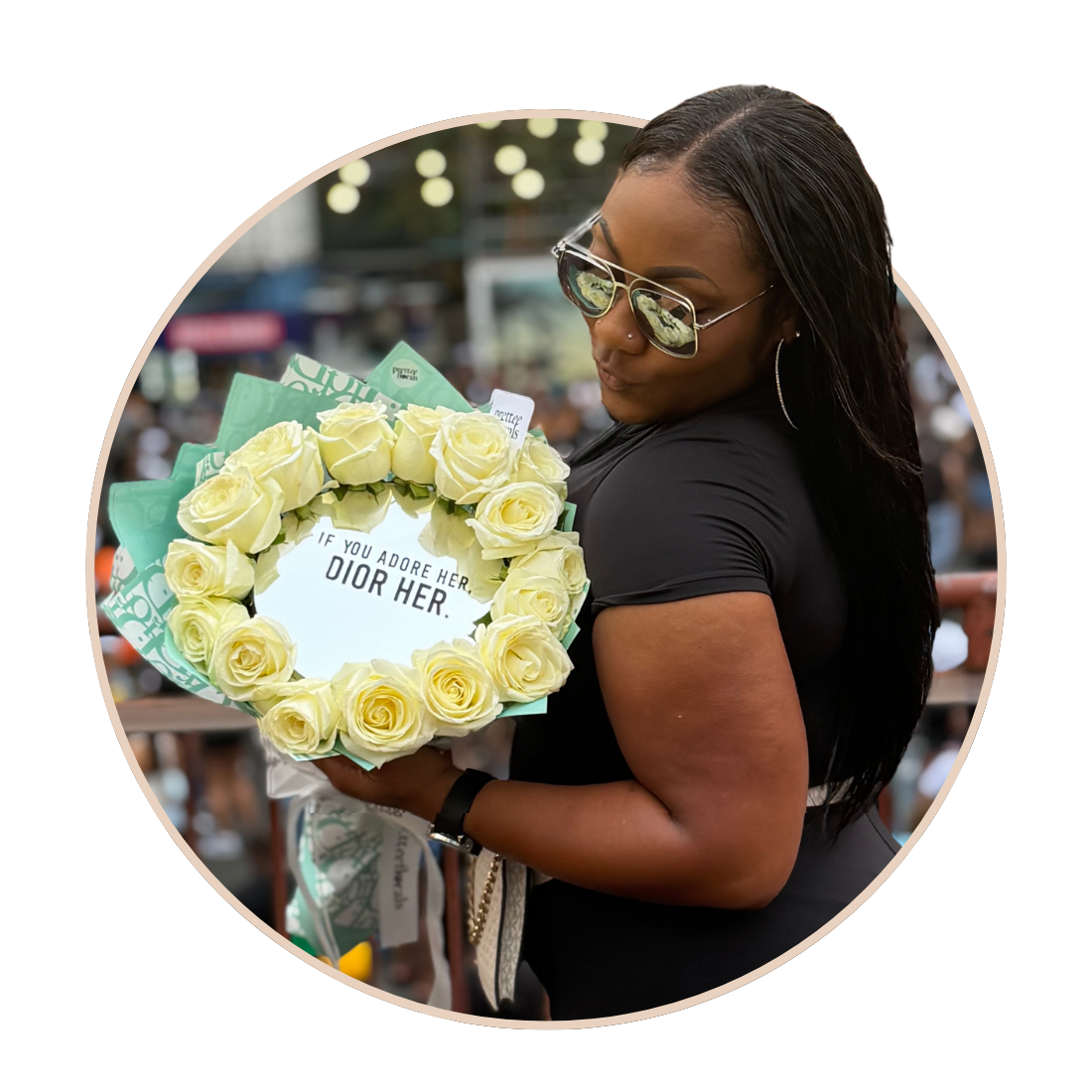 ChristianDior PretteeFlorals Designer Bouquet Customer